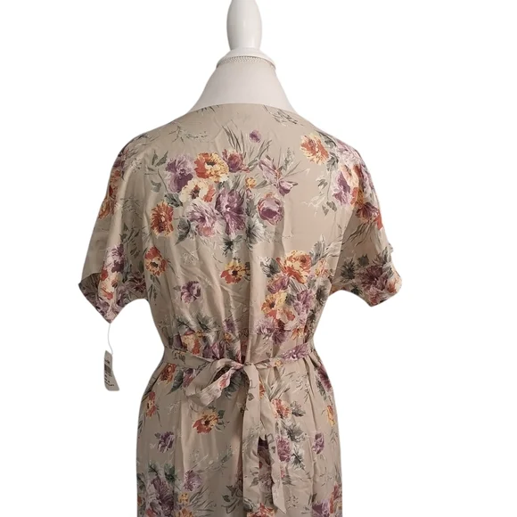 Vtg Susan Burrowes Size Large 90s Country Springtime Floral Cottagecore Dress - Picture 9 of 16